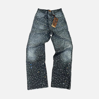 20K SWAROVSKI DIAMOND BORO DENIM - BLACK