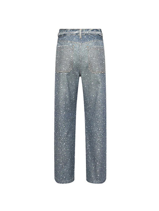20K SWAROVSKI DIAMOND BORO DENIM - BLUE