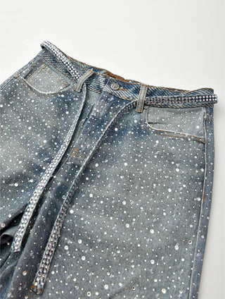 20K SWAROVSKI DIAMOND BORO DENIM - BLUE