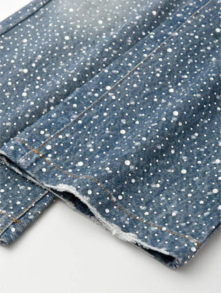 20K SWAROVSKI DIAMOND BORO DENIM - BLUE