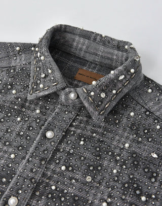 20K DIAMOND PEARL SHIRT - GREY