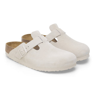 WMNS BOSTON SUEDE SFB NARROW - ANTIQUE WHITE