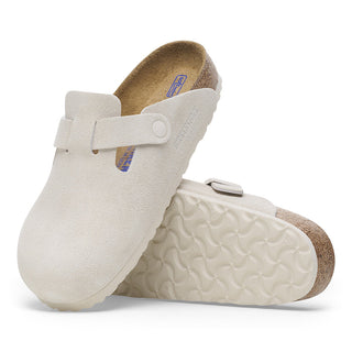 WMNS BOSTON SUEDE SFB NARROW - ANTIQUE WHITE