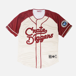 CRATE DIGGERS PHILADELPHIA JERSEY - CREAM / BURGUNDY