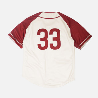 CRATE DIGGERS PHILADELPHIA JERSEY - CREAM / BURGUNDY