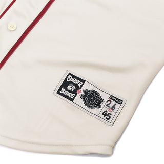 CRATE DIGGERS PHILADELPHIA JERSEY - CREAM / BURGUNDY
