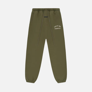 ESSENTIALS FLEECE ESSENTIAL SWEATPANT - MILITARY