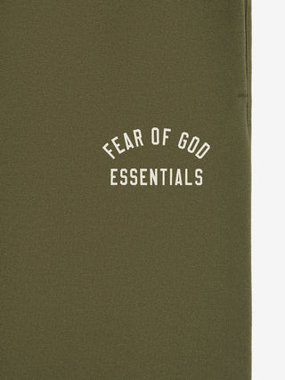 ESSENTIALS FLEECE ESSENTIAL SWEATPANT - MILITARY