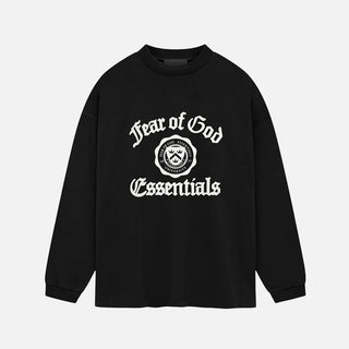 ESSENTIALS HEAVY LONGSLEEVE TEE - BLACK