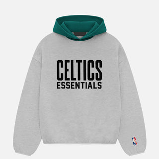 ESSENTIALS CELTICS HOODIE - LIGHT HEATHER