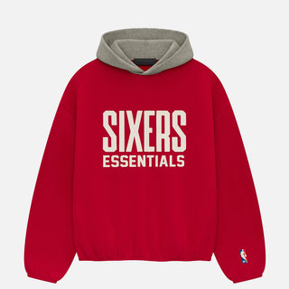 ESSENTIALS SIXERS HOODIE - RED