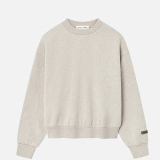 CLASSSIC FIT FLEECE CREWNECK - HEATHER STONE
