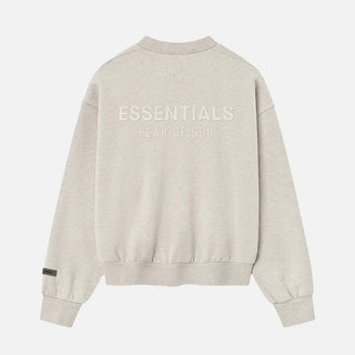 CLASSSIC FIT FLEECE CREWNECK - HEATHER STONE