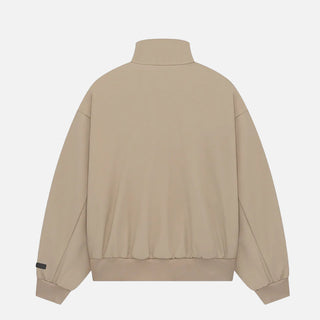 ESSENTIALS BONDED NYLON BOMBER JACKET - DESERT SAND