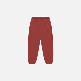 KIDS FLEECE ESSENTIAL SWEATPANT - CRIMSON