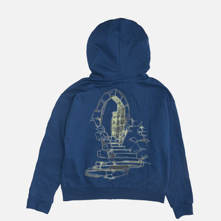 MERLIN ZIP HOODIE - BLUR
