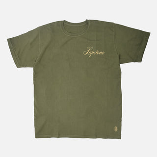 STANDARD ISSUE FOR LAPSTONE TEE - OLIVE / CREAM