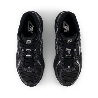 740 BUNGEE LACE (GS) - BLACK / SILVER METALLIC
