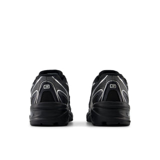 740 BUNGEE LACE (GS) - BLACK / SILVER METALLIC