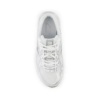 740 BUNGEE LACE (GS) - WHITE / SILVER METALLIC