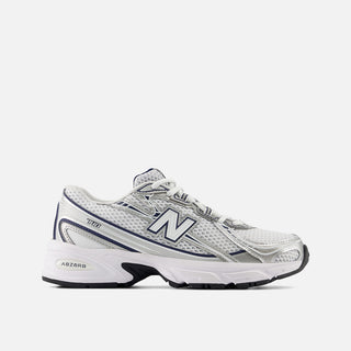 740 BUNGEE LACE (GS) - WHITE / NAVY