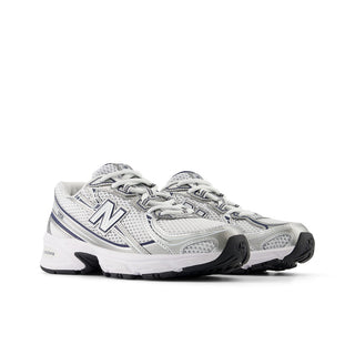 740 BUNGEE LACE (GS) - WHITE / NAVY