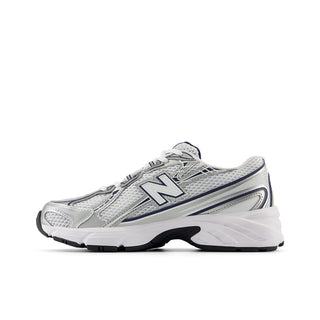 740 BUNGEE LACE (GS) - WHITE / NAVY