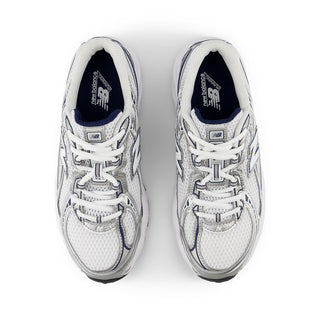 740 BUNGEE LACE (GS) - WHITE / NAVY