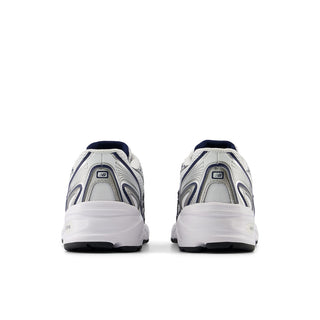 740 BUNGEE LACE (GS) - WHITE / NAVY