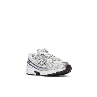 740 BUNGEE LACE (TD) - WHITE / NAVY