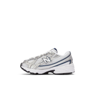 740 BUNGEE LACE (TD) - WHITE / NAVY