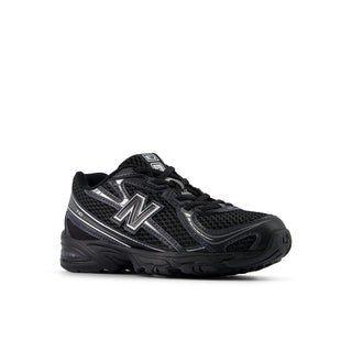 740 BUNGEE LACE (PS) - BLACK / SILVER METALLIC