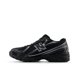 740 BUNGEE LACE (PS) - BLACK / SILVER METALLIC