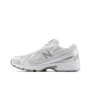 740 BUNGEE LACE (PS) - WHITE / SILVER METALLIC