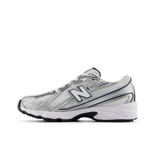 740 BUNGEE LACE (PS) - WHITE / NAVY