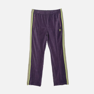 NARROW TRACK PANT VELOUR - PURPLE