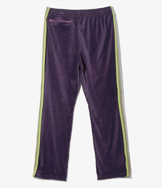 NARROW TRACK PANT VELOUR - PURPLE