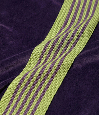 NARROW TRACK PANT VELOUR - PURPLE