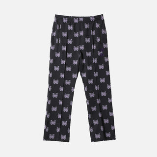 KAE TANAKA x NEEDLES TRACK PANT POLY JACQUARD - BLACK