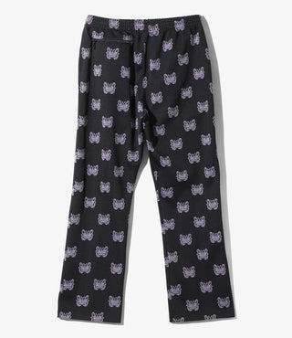 KAE TANAKA x NEEDLES TRACK PANT POLY JACQUARD - BLACK