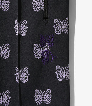 KAE TANAKA x NEEDLES TRACK PANT POLY JACQUARD - BLACK