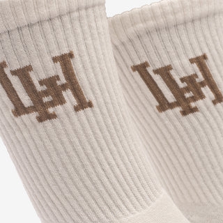 LH INTERLOCK SOCK - NATURAL / MUSHROOM