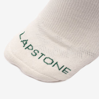 LH INTERLOCK SOCK - NATURAL / GREEN