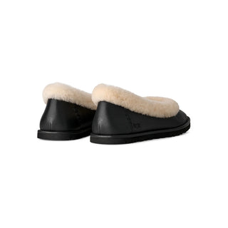 WMNS ZORA LEATHER BALLET FLAT - BLACK