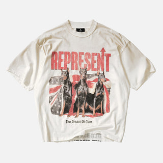 DREAM ON TOUR T-SHIRT - WASHED ECRU