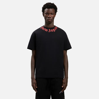 NECK LOGO REGULAR TEE - BLACK