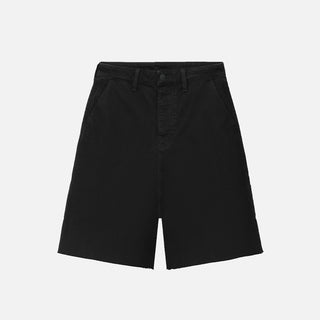 RAW CUT 5-POCKET SHORT - OVERDYED BLACK