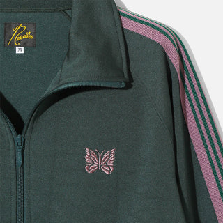 TRACK JACKET POLY SMOOTH - GREEN