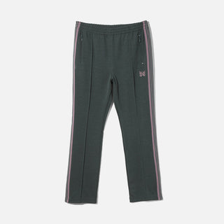 NARROW TRACK PANT POLY SMOOTH - GREEN