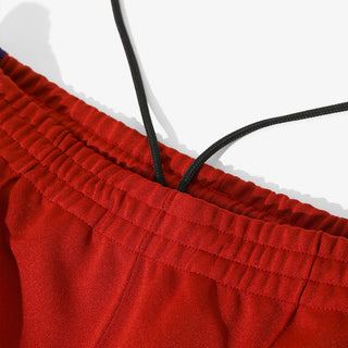 NARROW TRACK PANT POLY SMOOTH - RED